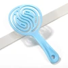 Factory direct sales of lollipop round hollowed-out colored plastic massage combs Item Picture